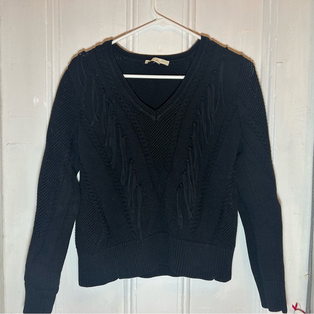 Maje Black V-Neck Sweater for Women